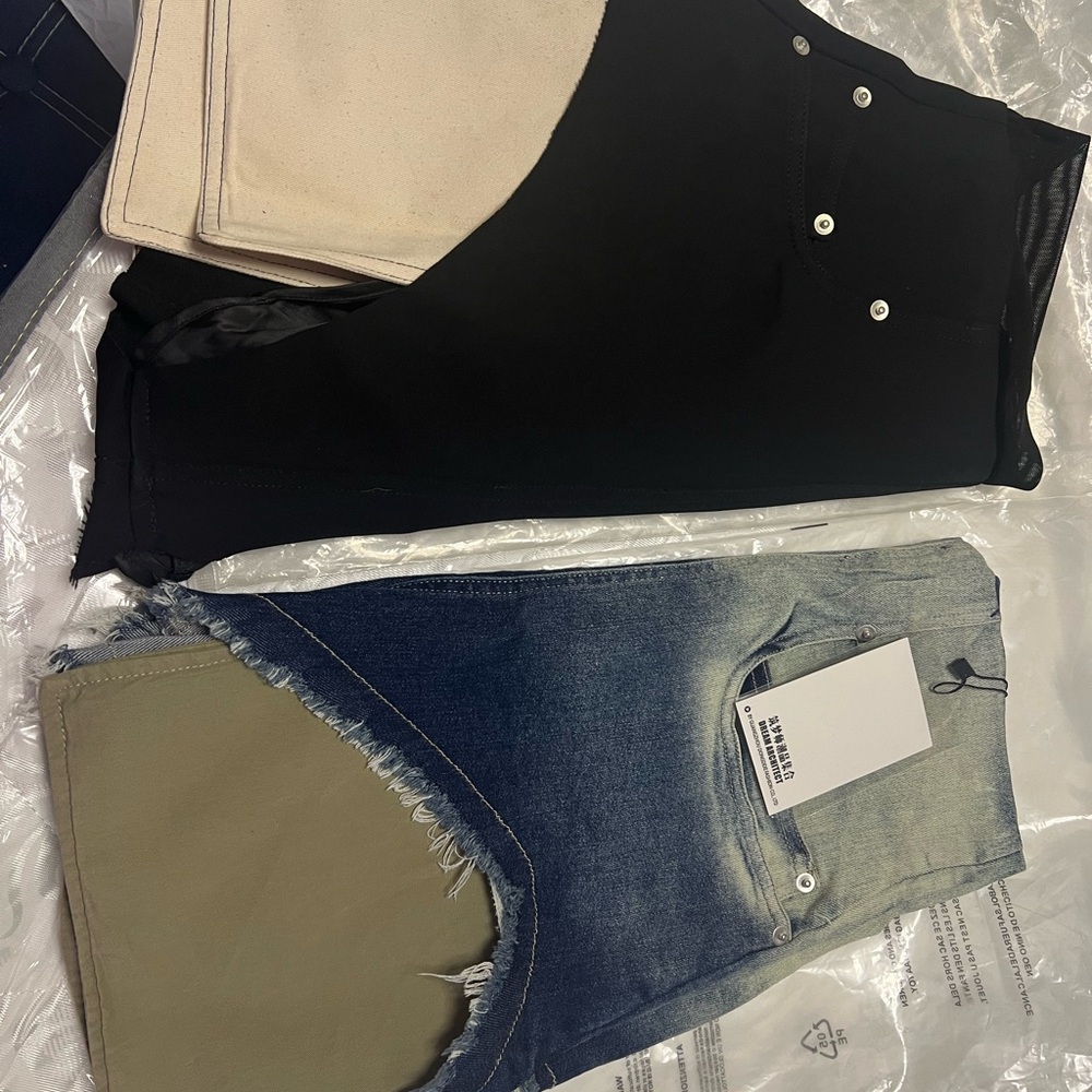 Black and Blue Denim Jeans Set